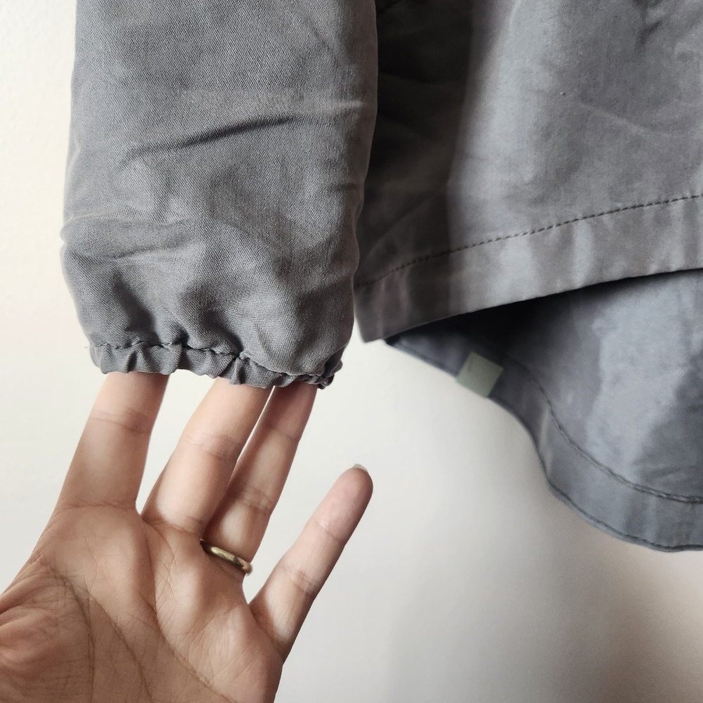 Bench Circle of Light Charcoal Gray Zip Up Hoodie Jacket Oversize Modal Wmns XS - Picture 4 of 10